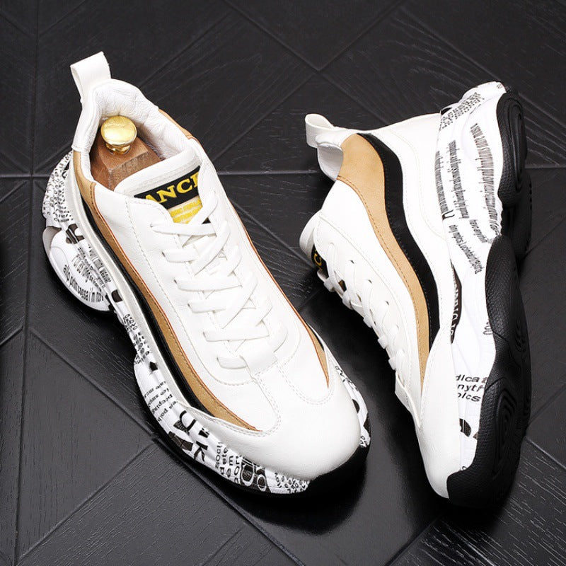 Men's High-Top Sneakers – Microfibre, Casual Sport