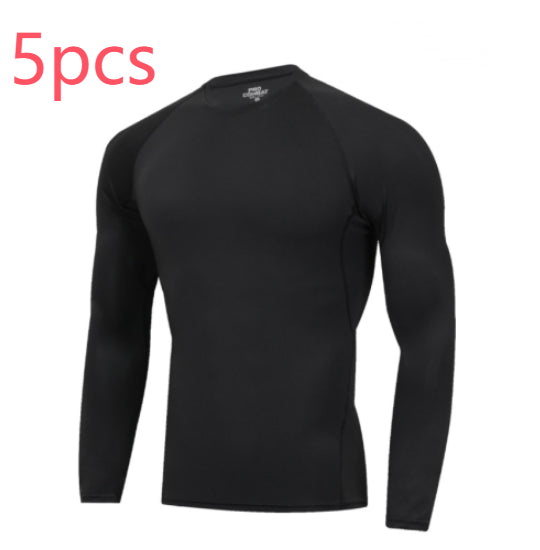 Men's 5-Piece Sports Fitness Set – Milk Silk Training Suit
