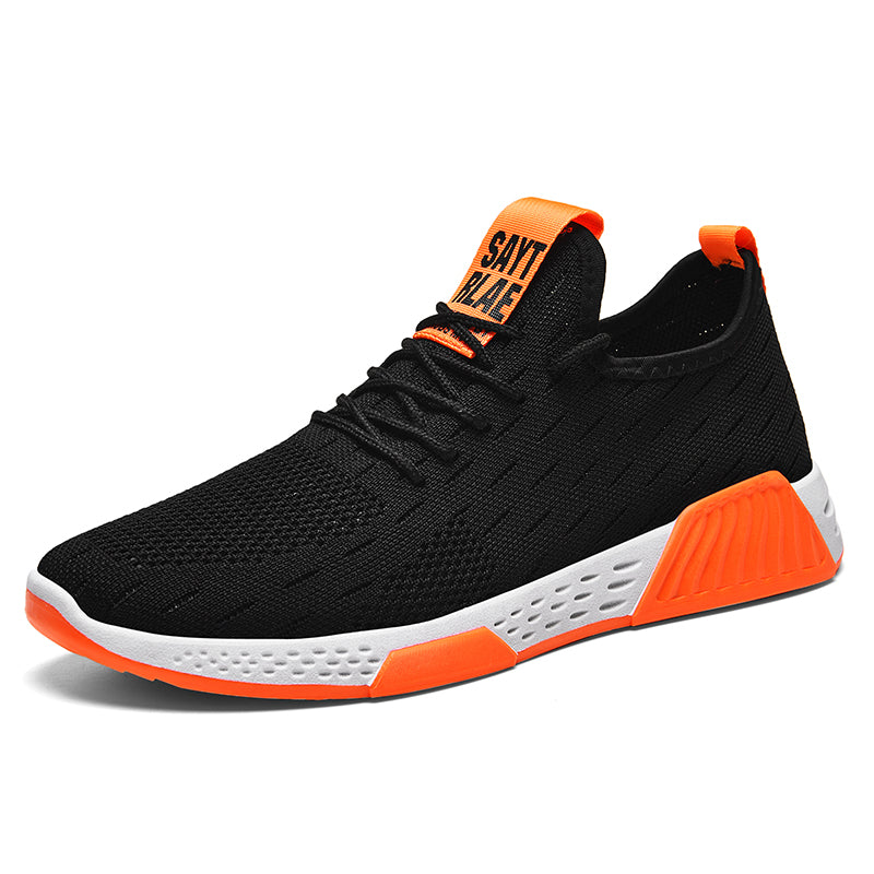 Casual running shoes.