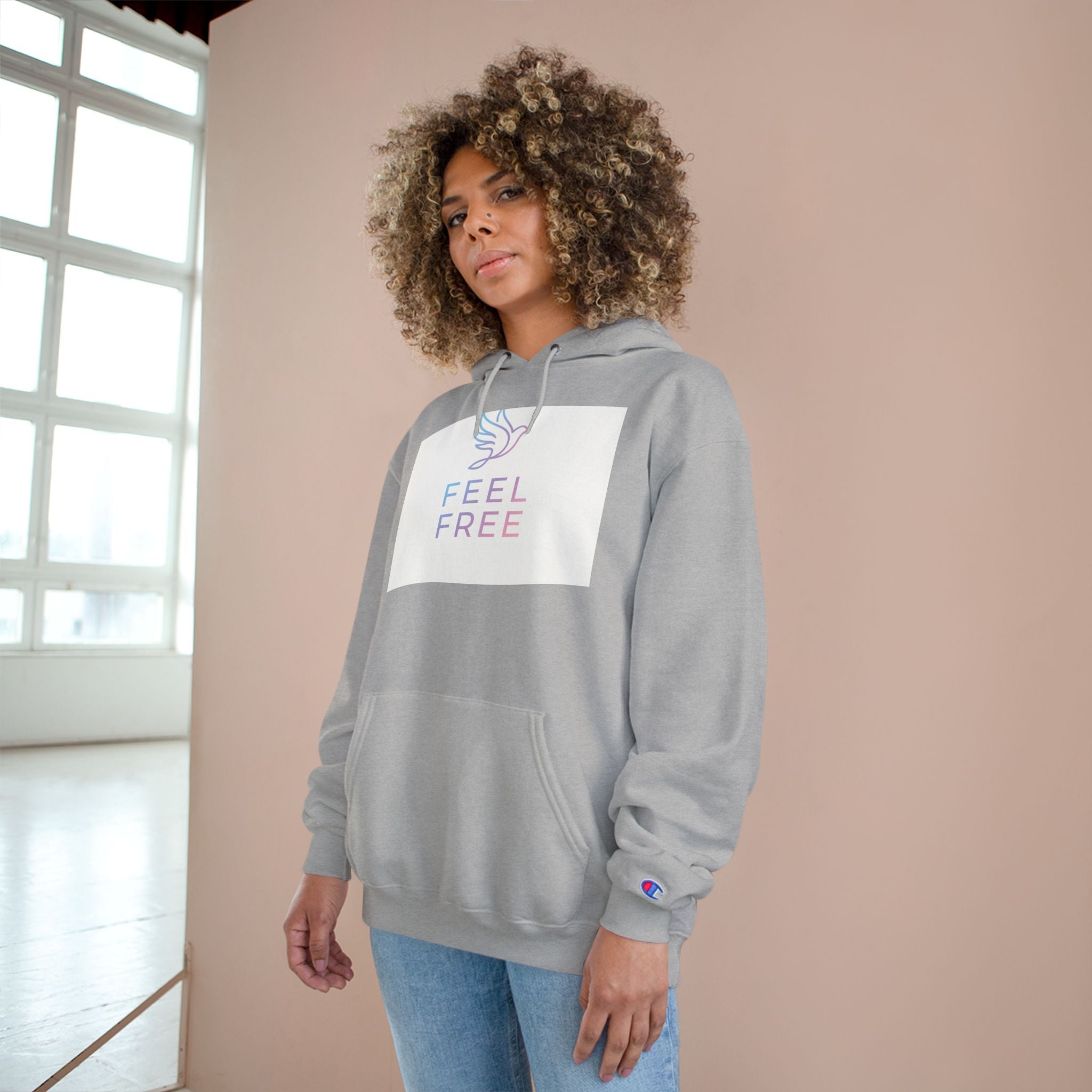 Feel Free Hoodie — Pastel Dove Comfort Pullover