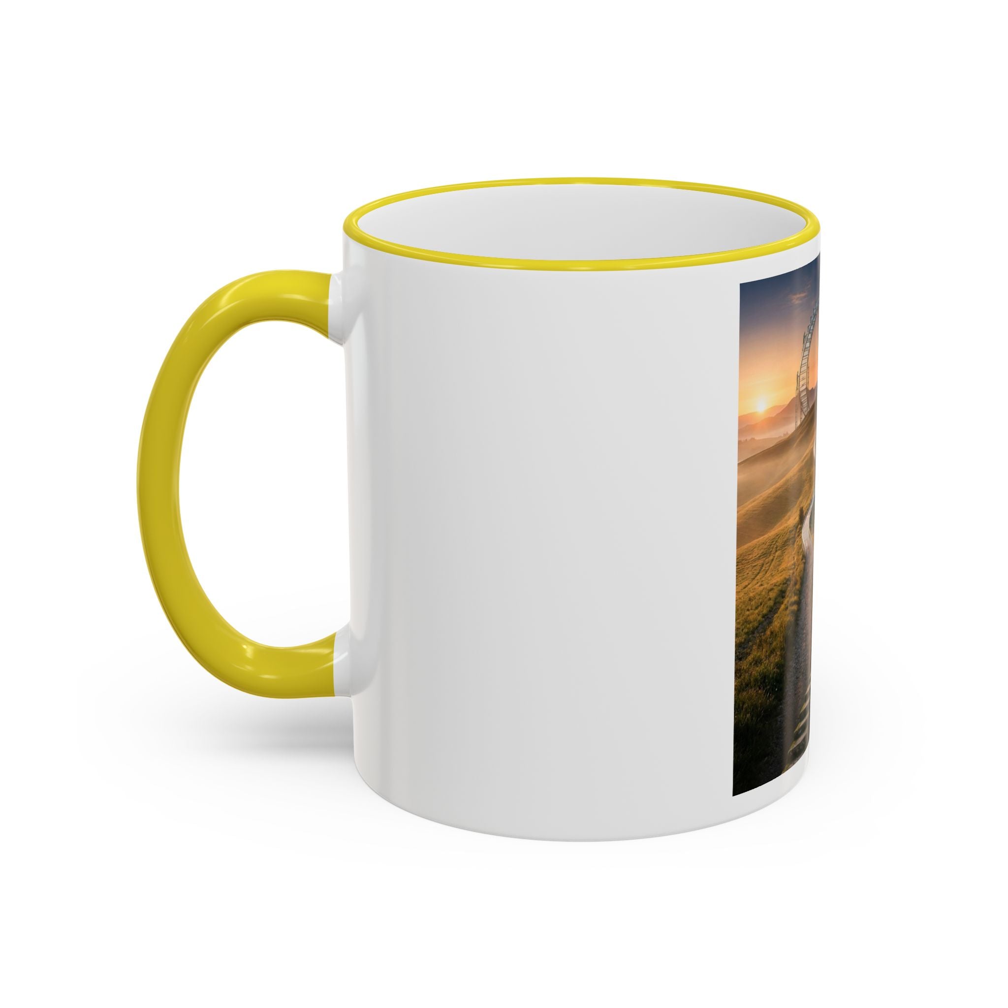 Motivational Journey Mug — "With small steps" Inspirational Coffee Cup