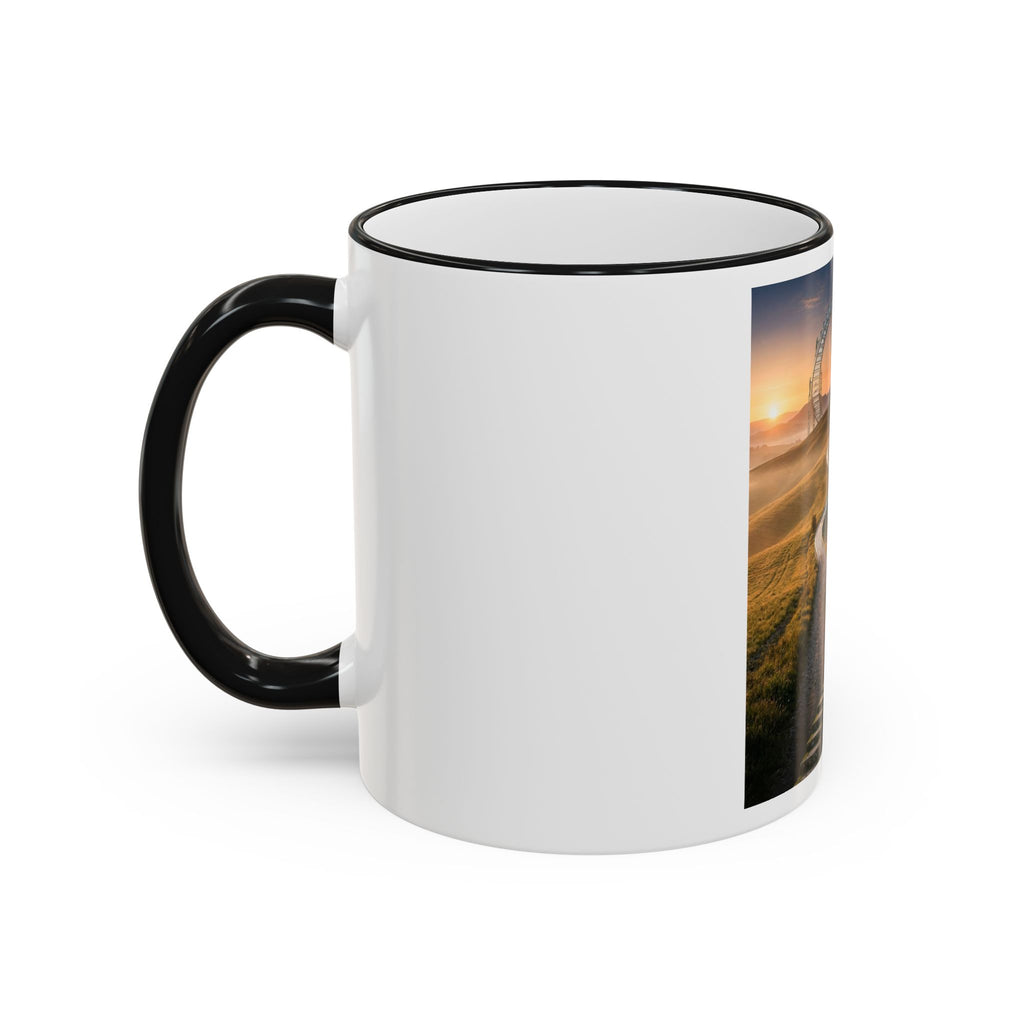 Motivational Journey Mug — "With small steps" Inspirational Coffee Cup
