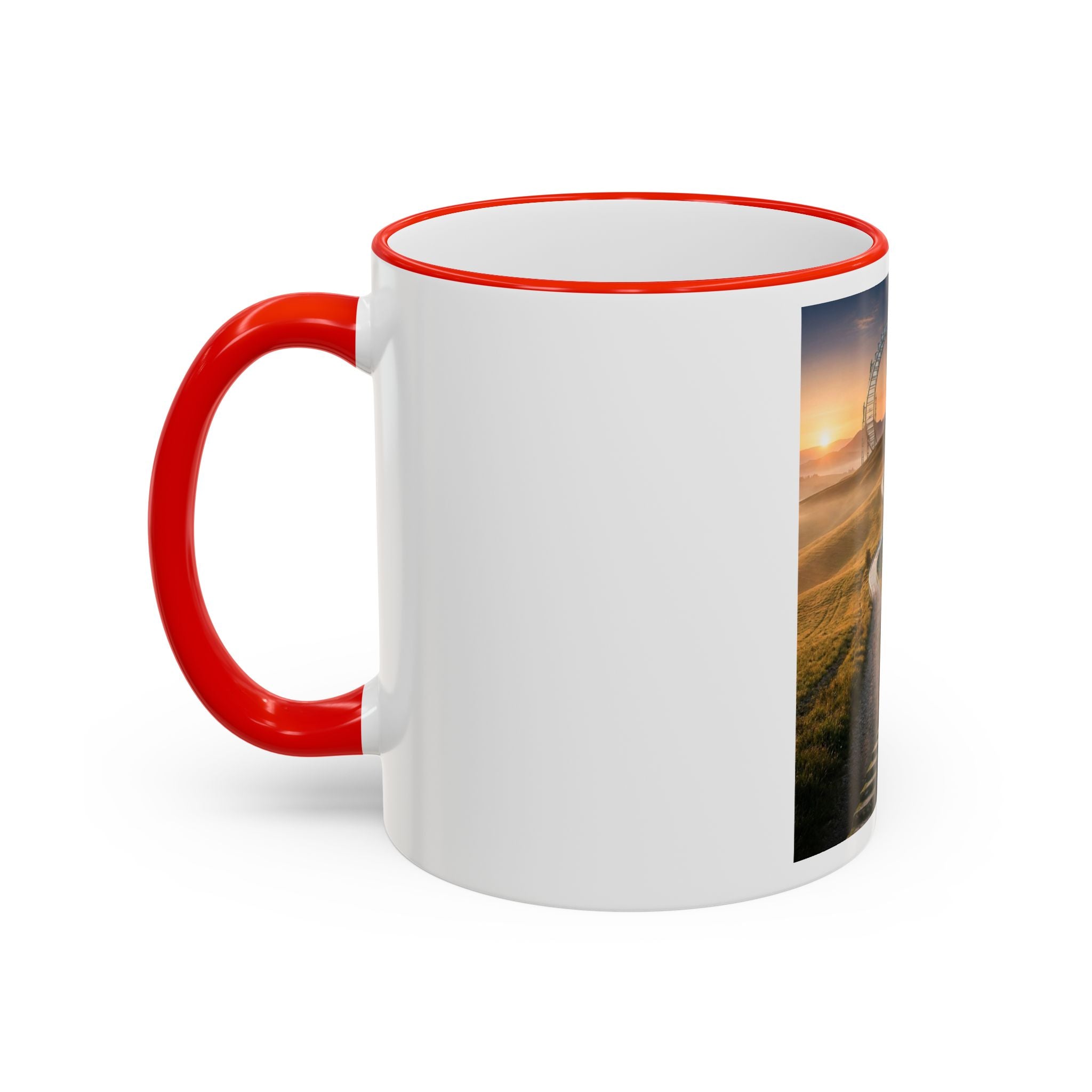 Motivational Journey Mug — "With small steps" Inspirational Coffee Cup