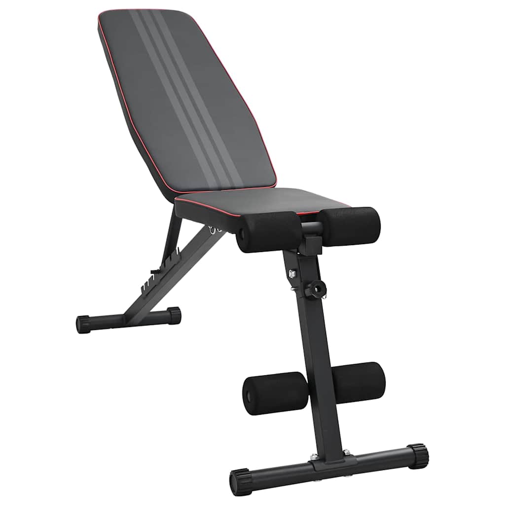 Weight Bench – Black Steel Home Gym Bench