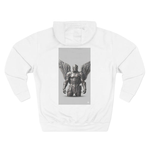 Angel Armor Hoodie — Gothic Winged Guardian Graphic Pullover.