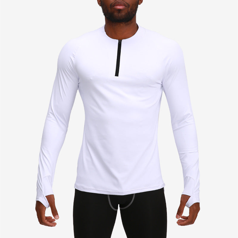 Men's Slim Fit Long Sleeve Sports Top – Quick-Dry Running Shirt