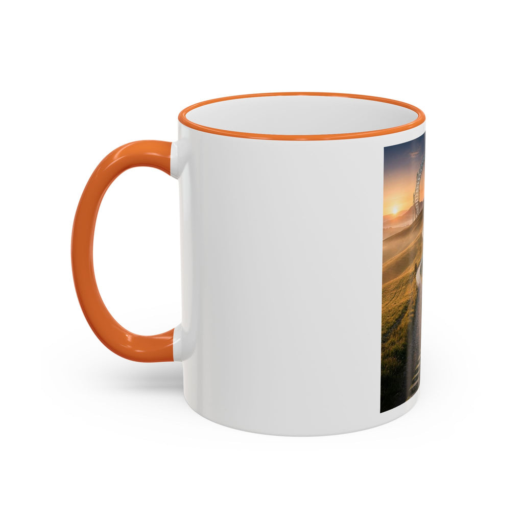 Motivational Journey Mug — "With small steps" Inspirational Coffee Cup
