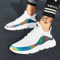 Casual running shoes.