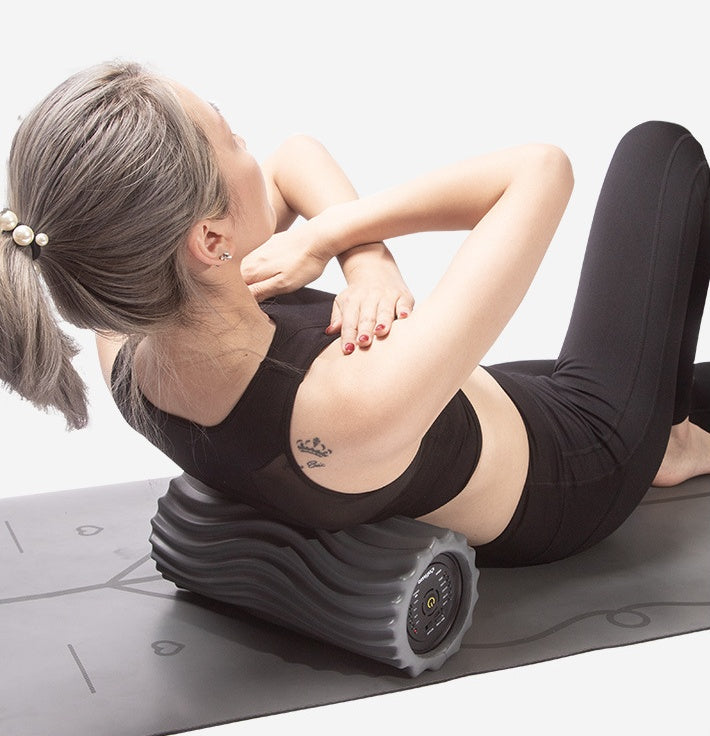 USB Electric Vibrating Foam Roller – 4-Speed Massage Column
