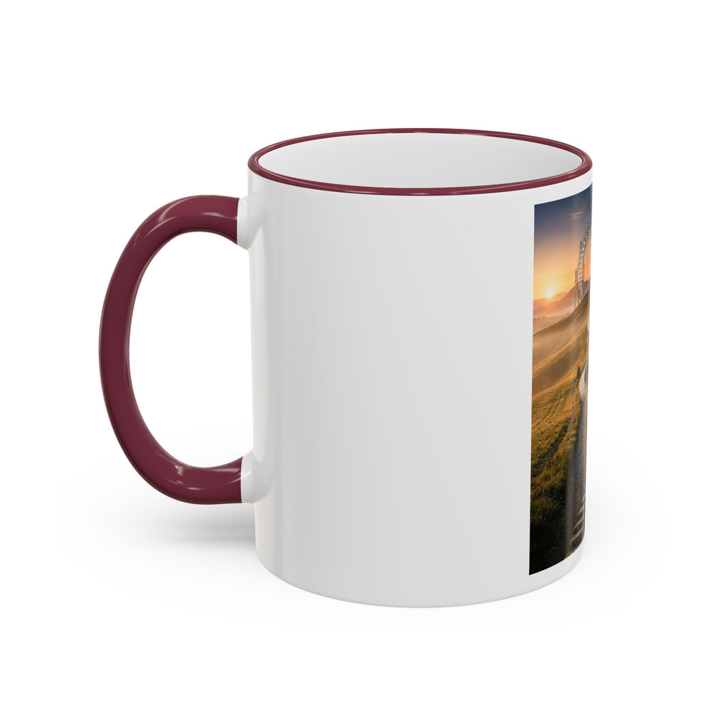 Motivational Journey Mug — "With small steps" Inspirational Coffee Cup