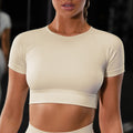 Seamless Yoga Sport Set – Leggings & Short Sleeve Top for Women | Feel Better
