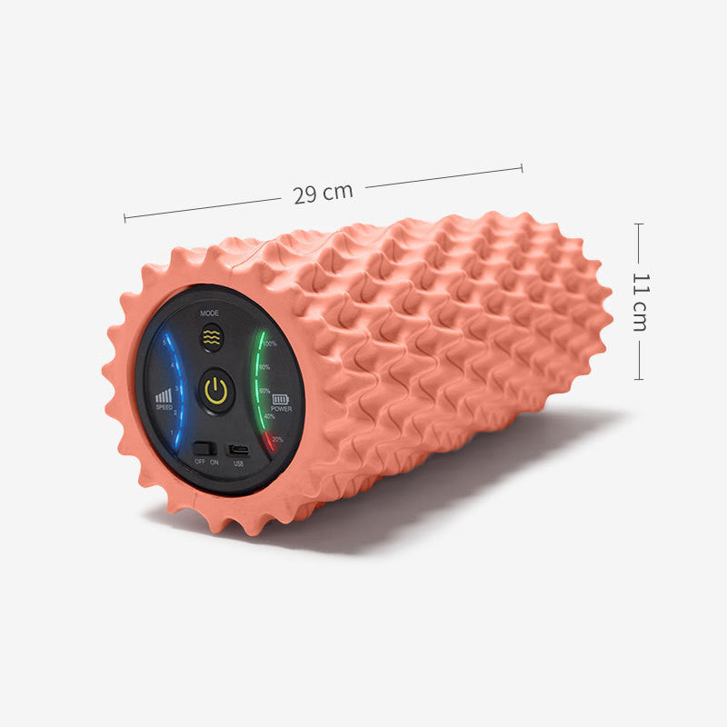 USB Electric Vibrating Foam Roller – 4-Speed Massage Column