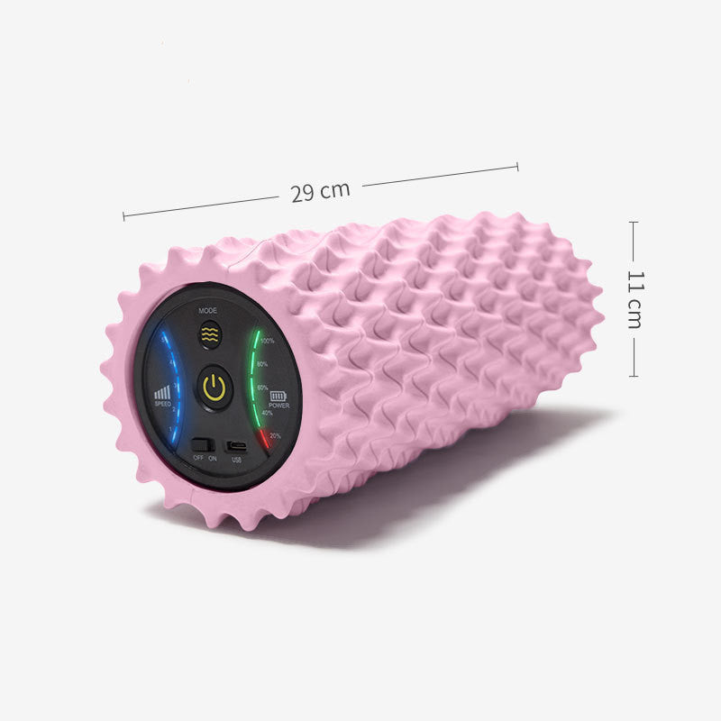 USB Electric Vibrating Foam Roller – 4-Speed Massage Column