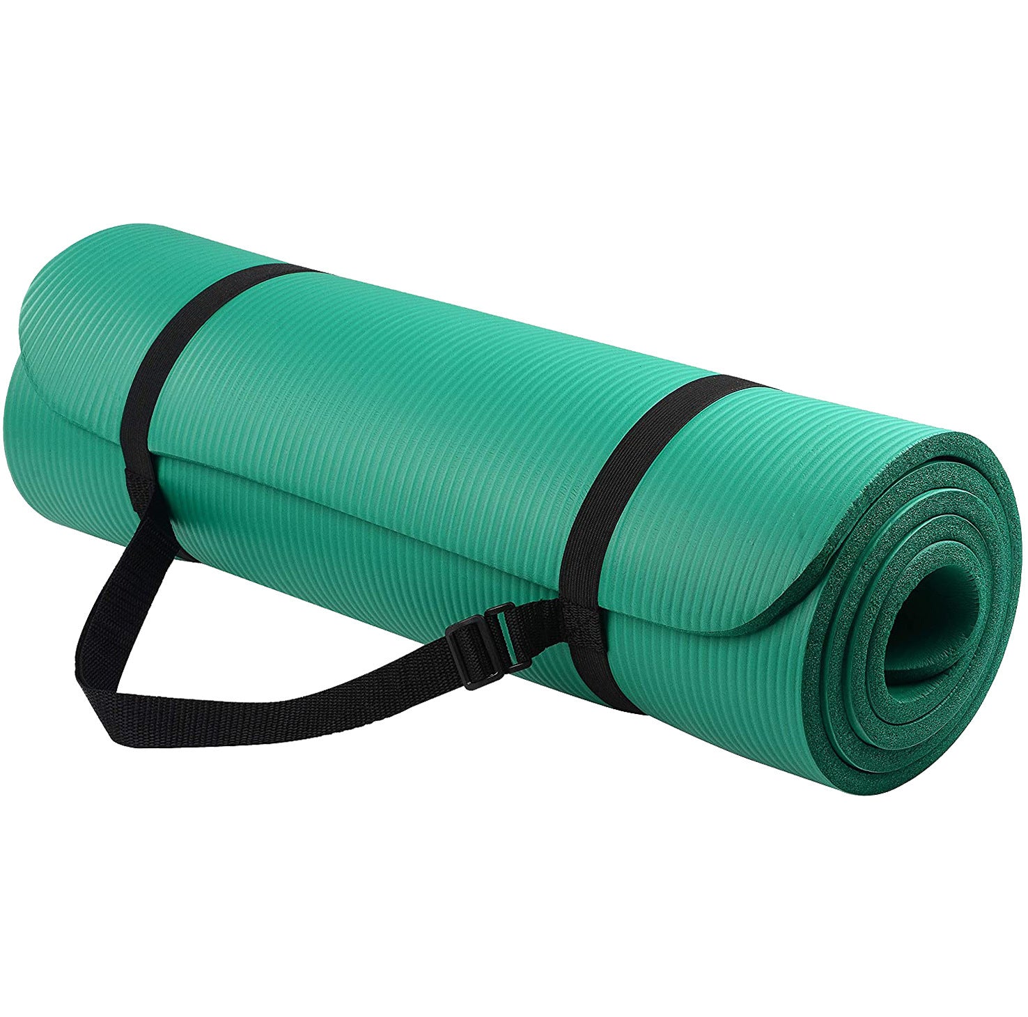 NBR Yoga Mat – Non-Slip Striped Exercise Mat