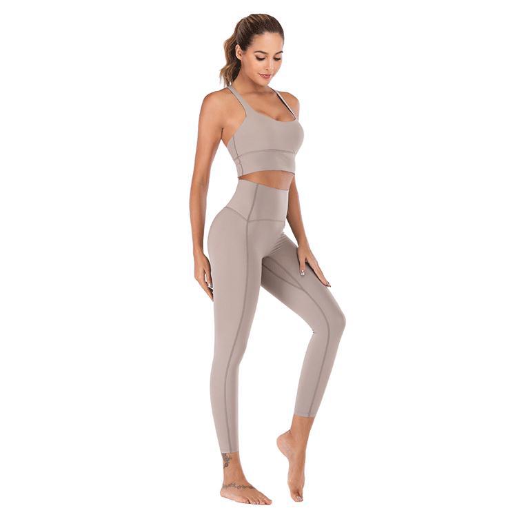 Women's Yoga Underwear Suit – Sports Bra & Leggings Set