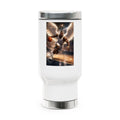 Basketball Angel Travel Mug – 14oz Stainless Steel Insulated Coffee Tumbler with Handle