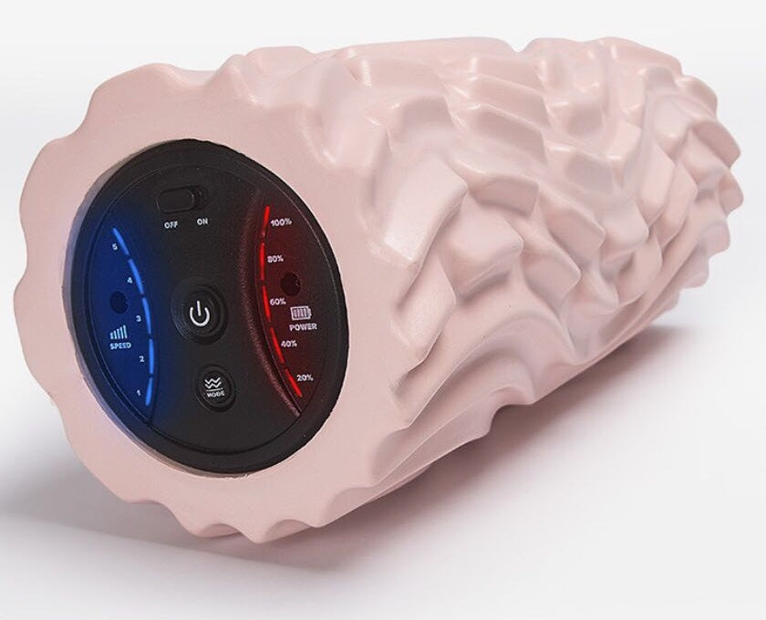 USB Electric Vibrating Foam Roller – 4-Speed Massage Column
