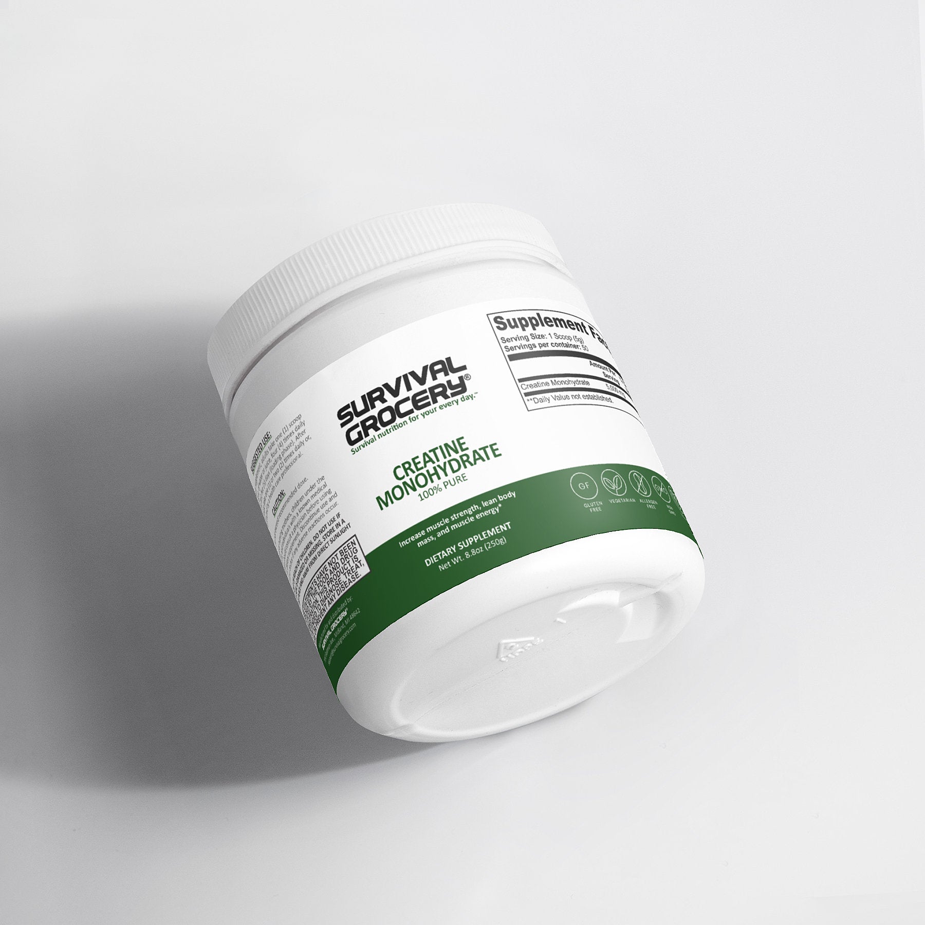 Creatine Monohydrate – Survival Grocery® | Pure Sports Performance Supplement
