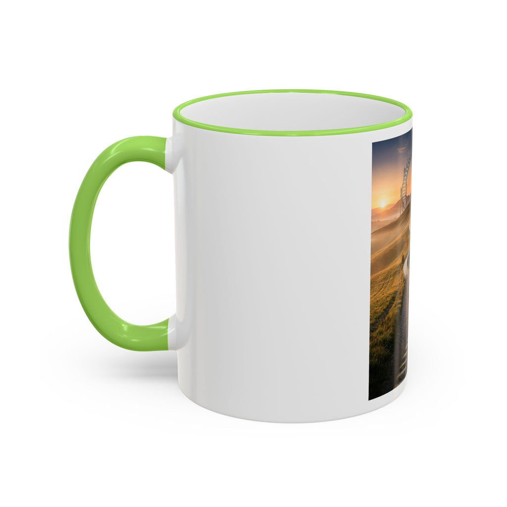 Motivational Journey Mug — "With small steps" Inspirational Coffee Cup