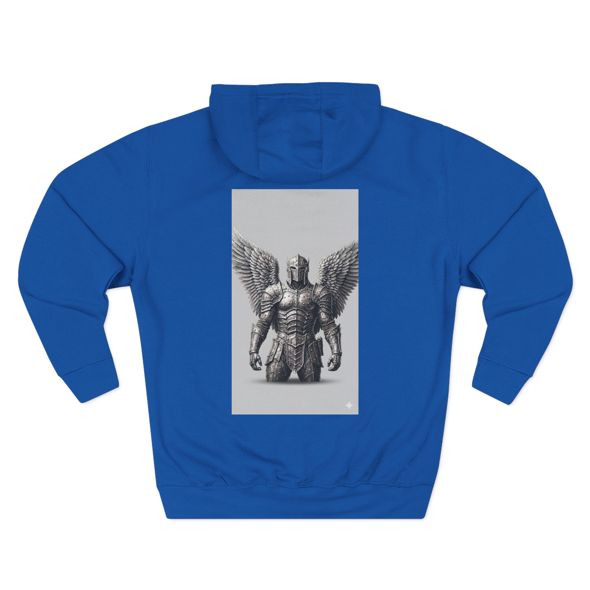 Angel Armor Hoodie — Gothic Winged Guardian Graphic Pullover