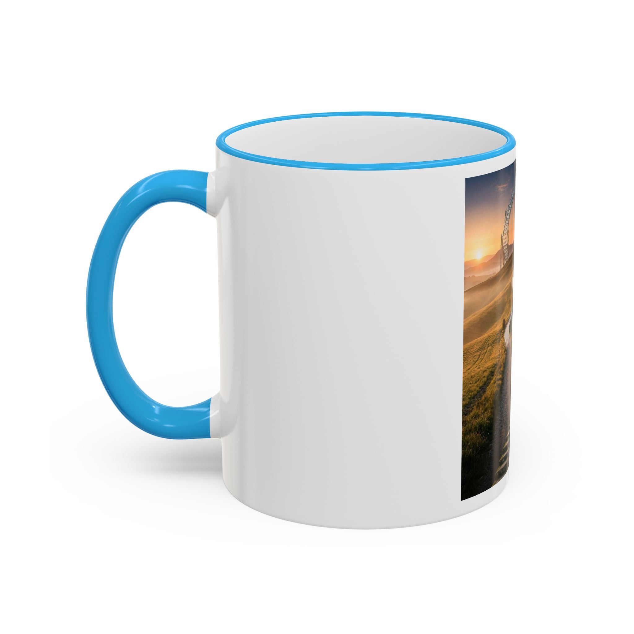 Motivational Journey Mug — "With small steps" Inspirational Coffee Cup