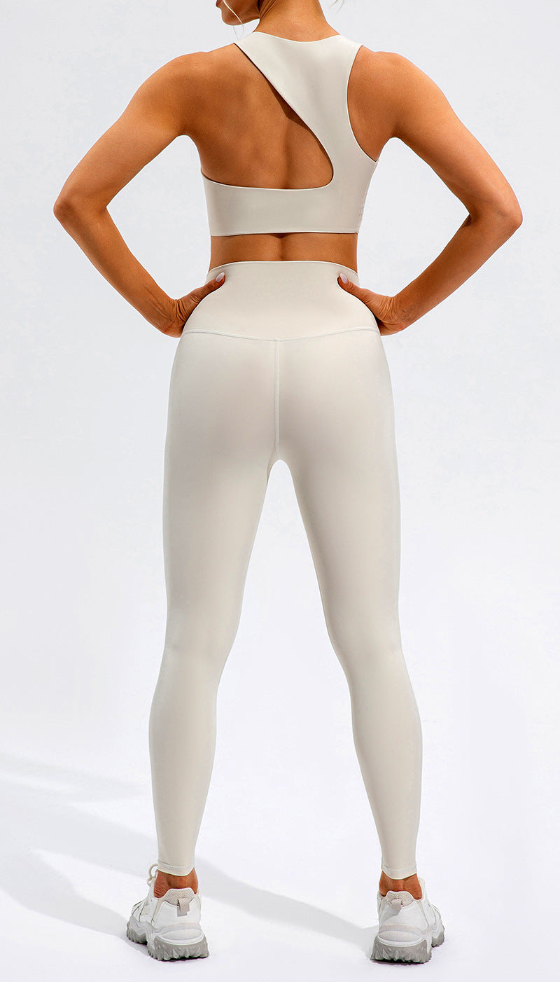 Women's High Waist Yoga Set – Lycra Top & Leggings