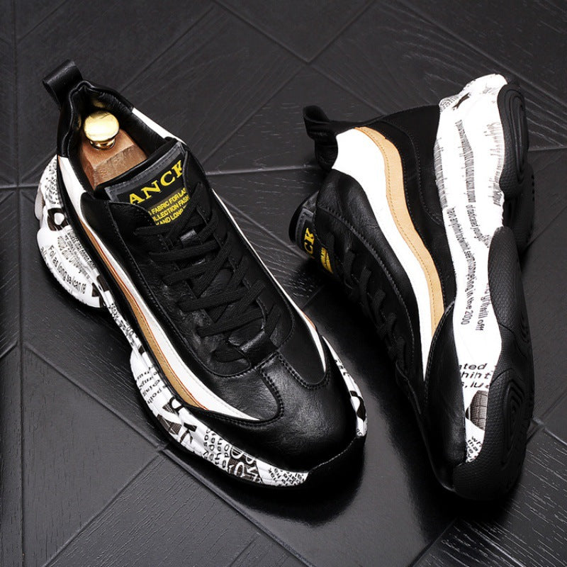 Men's High-Top Sneakers – Microfibre, Casual Sport