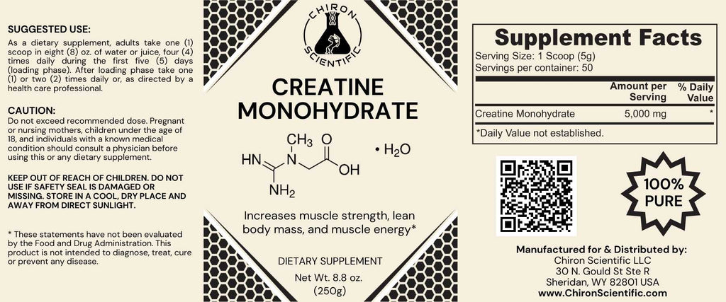 Creatine Monohydrate – Chiron  | Pure Sports Performance Supplement