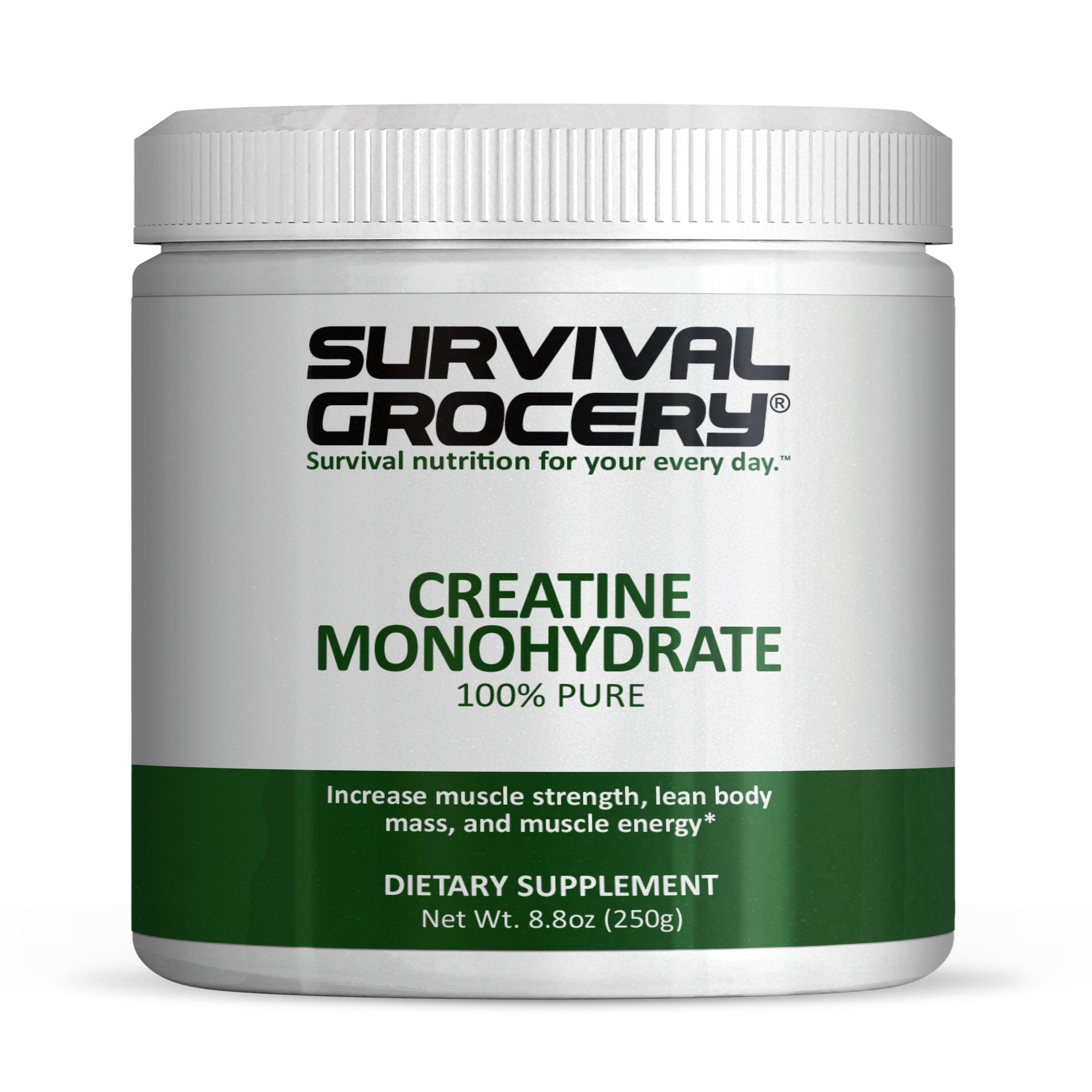 Creatine Monohydrate – Survival Grocery® | Pure Sports Performance Supplement