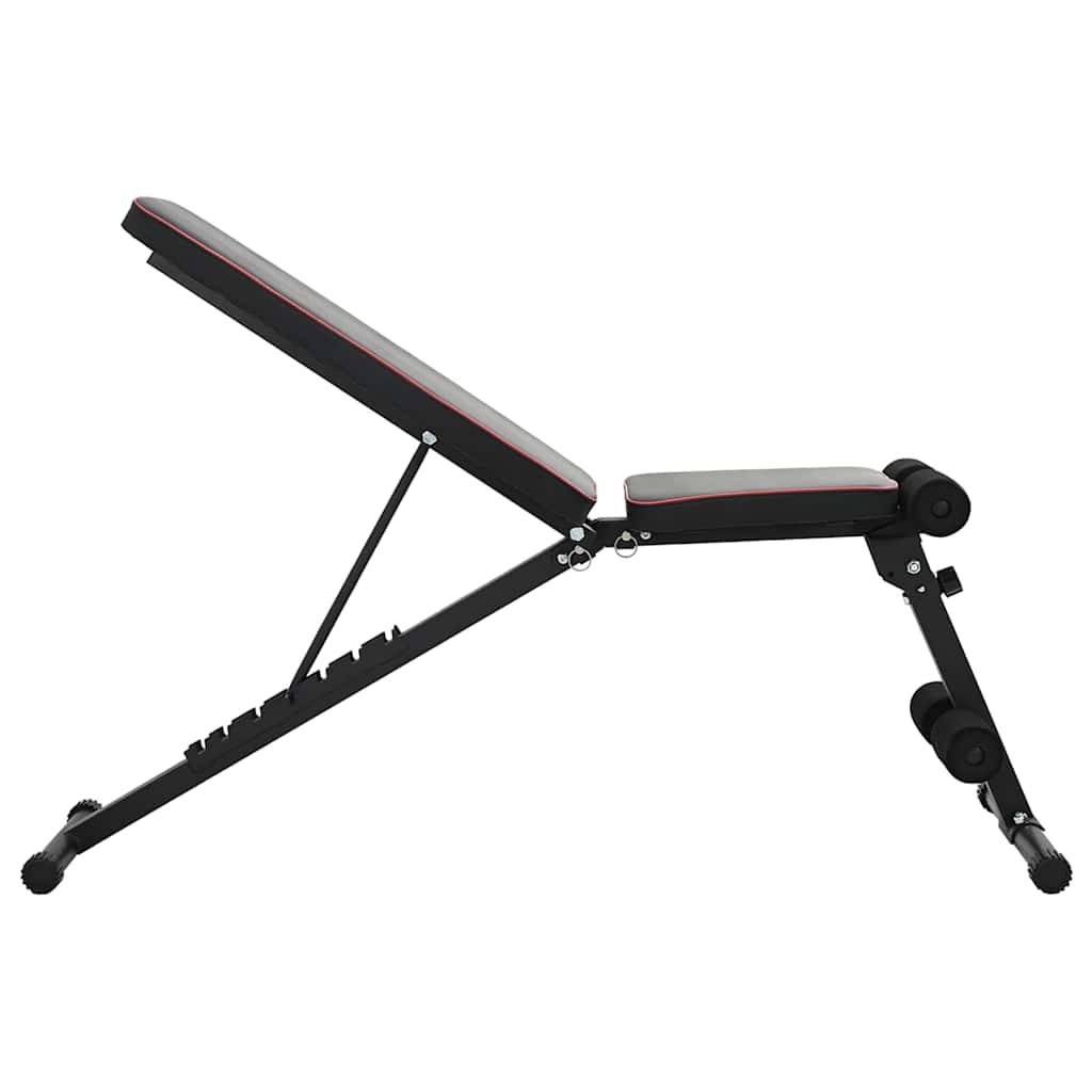 Weight Bench – Black Steel Home Gym Bench