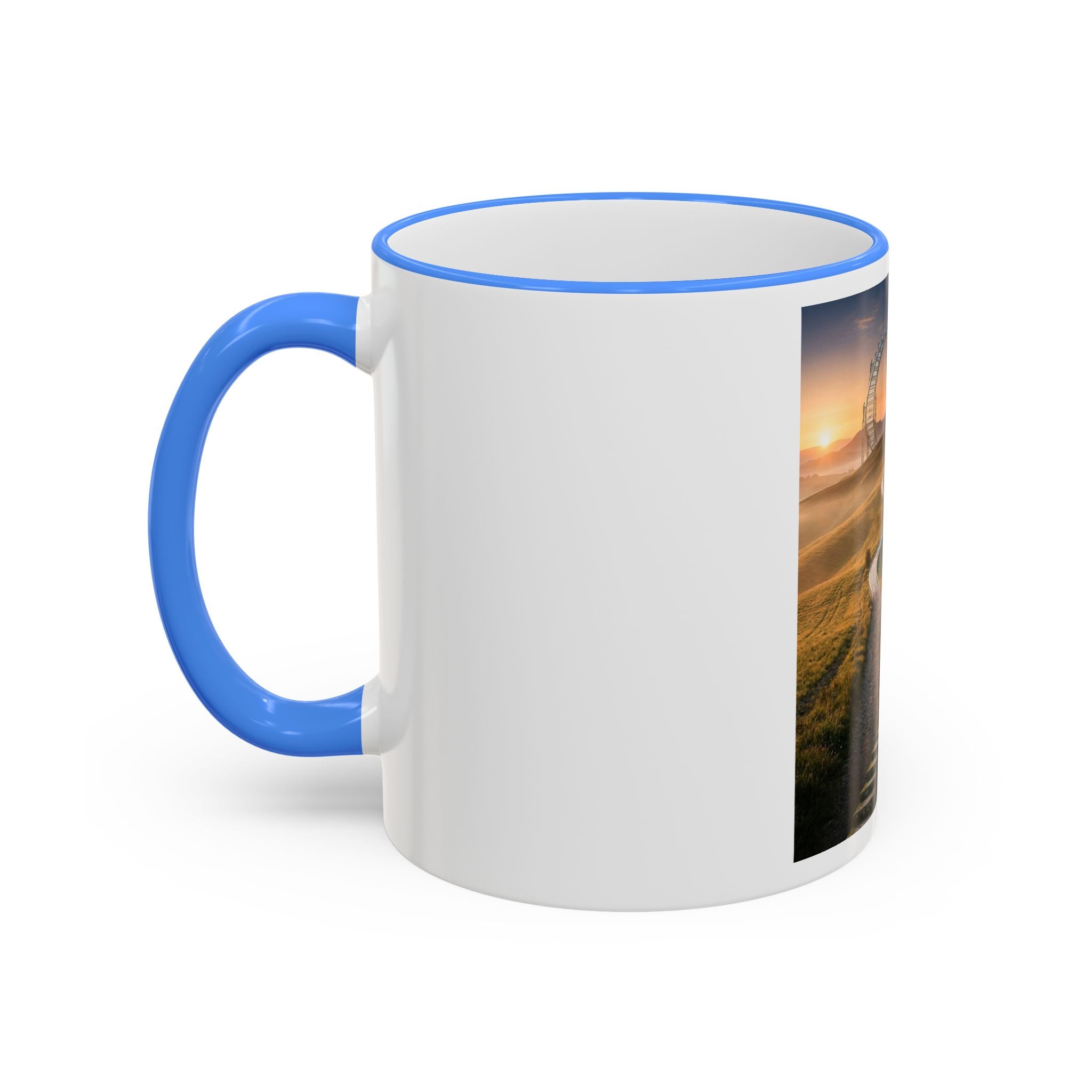 Motivational Journey Mug — "With small steps" Inspirational Coffee Cup