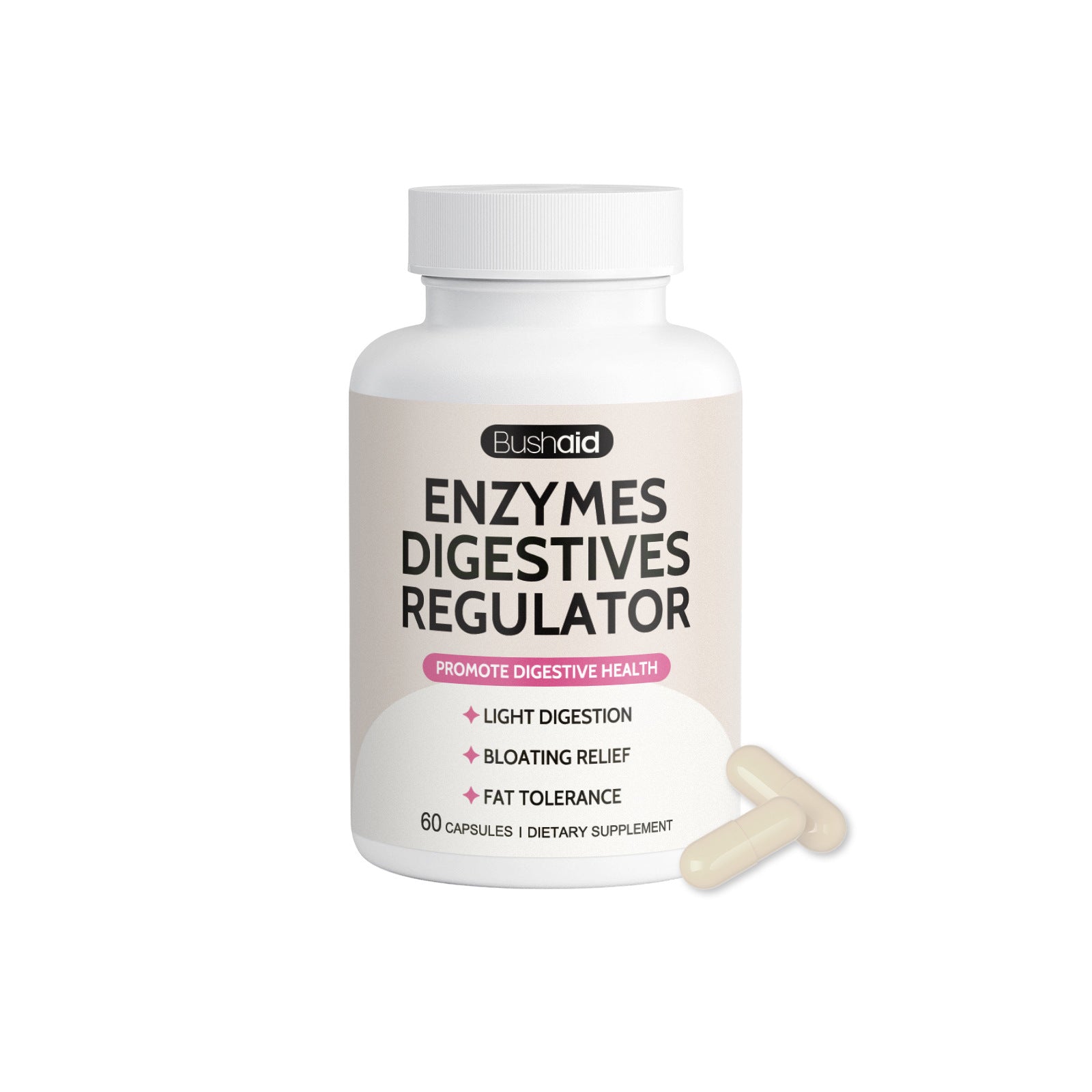 Digestive Enzyme Capsules – Plant-Based Natural Supplement 60pcs