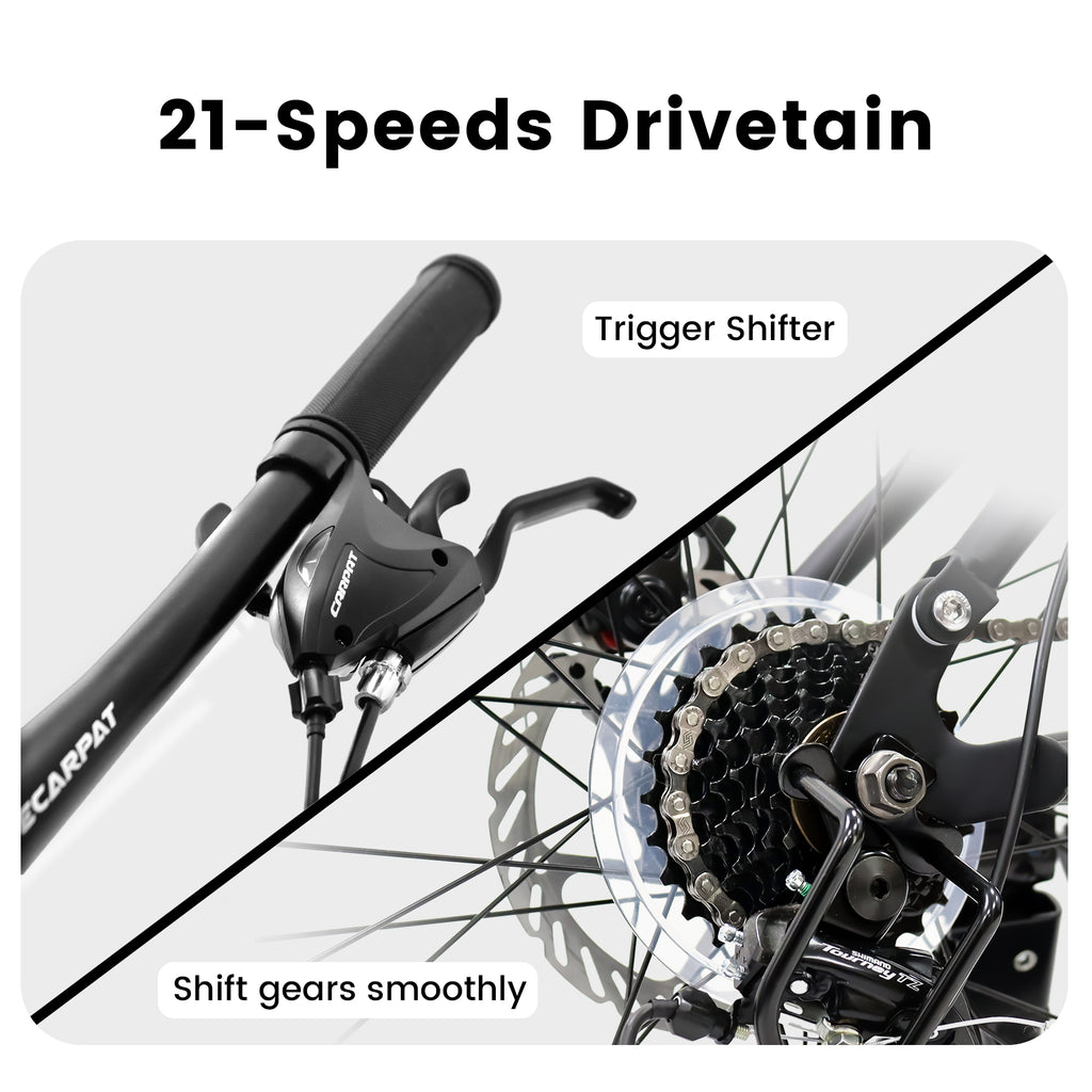 A2760 27.5" Mountain Bike – Full Suspension, 21-Speed, Disc Brakes
