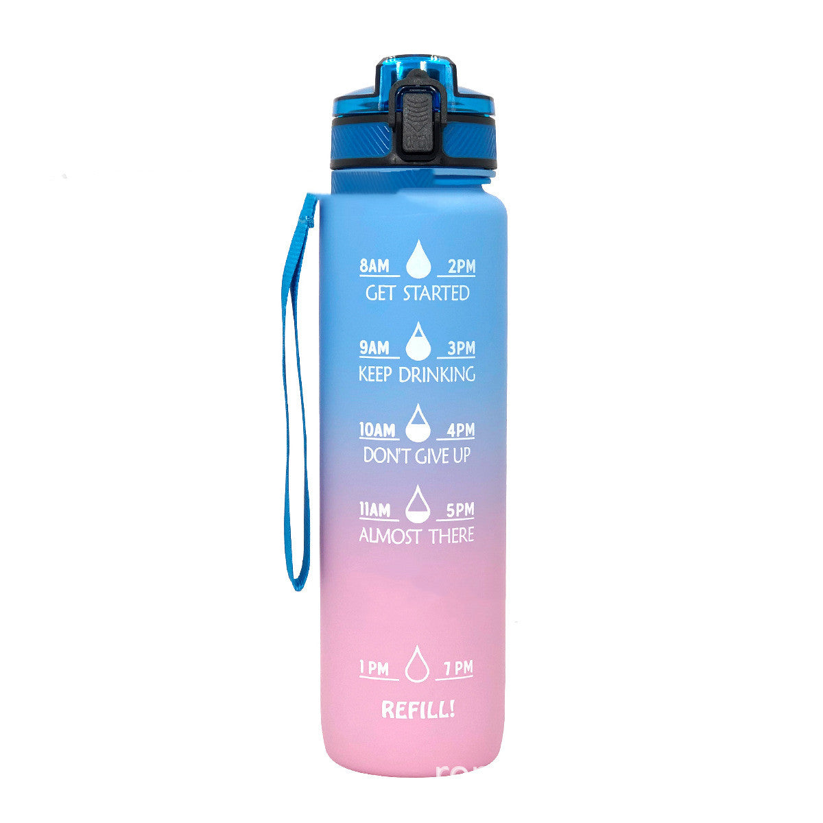 Sports Frosted Gradient Water Bottle.