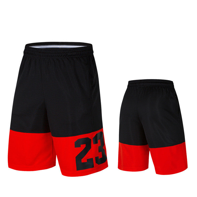 Basketball shorts and sweatpants.