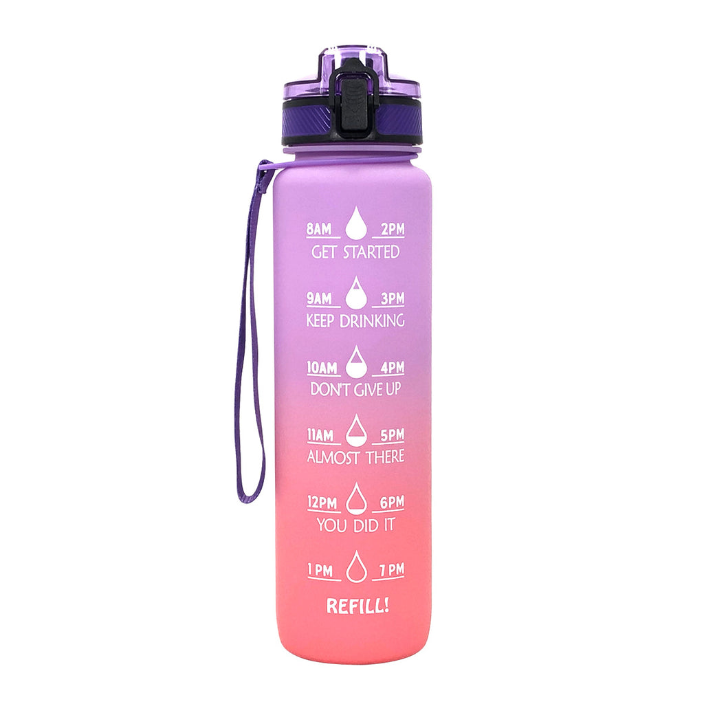 Sports Frosted Gradient Water Bottle.