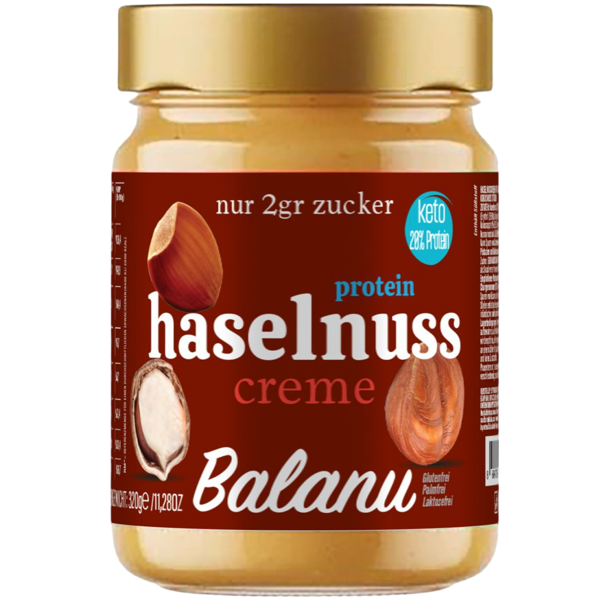 Hazelnut Protein Snack Bar 320g – High-Protein Sports Treat | Balanu