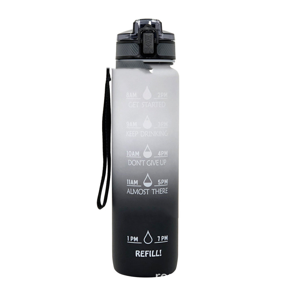 Sports Frosted Gradient Water Bottle.