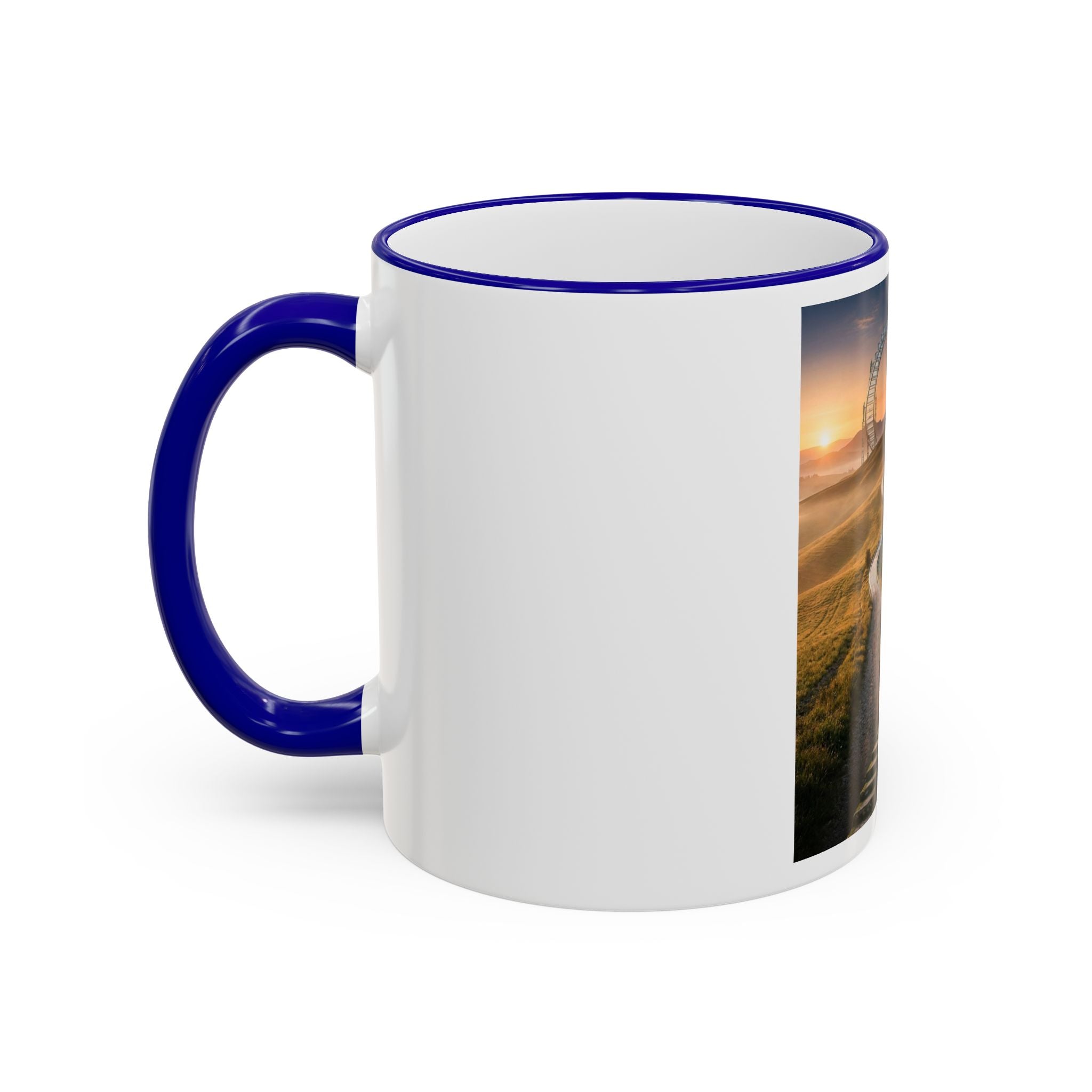 Motivational Journey Mug — "With small steps" Inspirational Coffee Cup