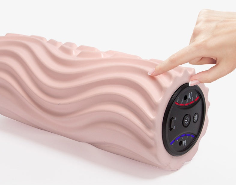USB Electric Vibrating Foam Roller – 4-Speed Massage Column