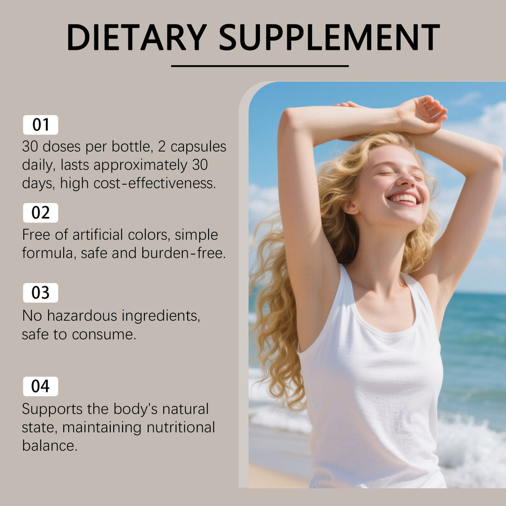 Digestive Enzyme Capsules – Plant-Based Natural Supplement 60pcs