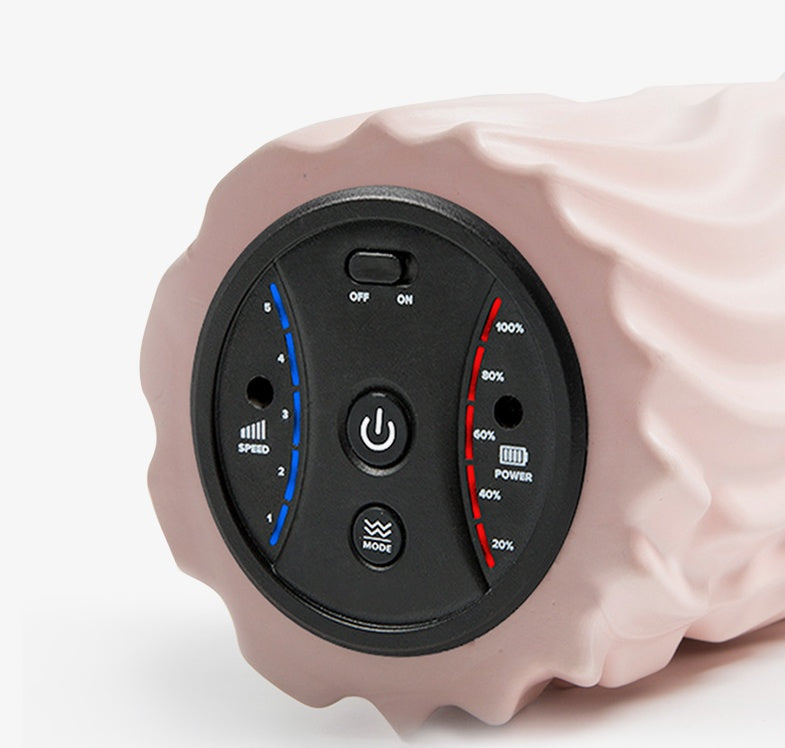 USB Electric Vibrating Foam Roller – 4-Speed Massage Column