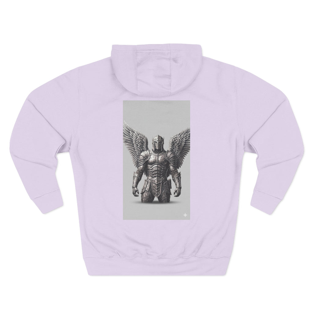 Angel Armor Hoodie — Gothic Winged Guardian Graphic Pullover