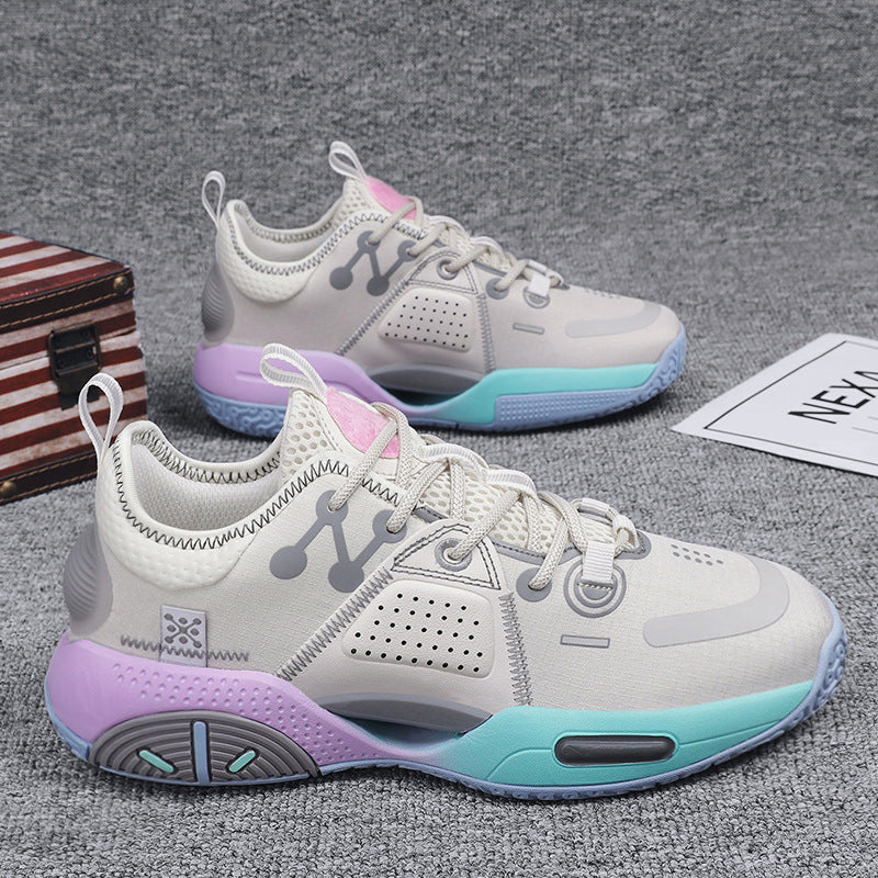 Cotton Candy Basketball Shoes Men's Sneakers.