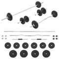 barbell and dumbbell set.