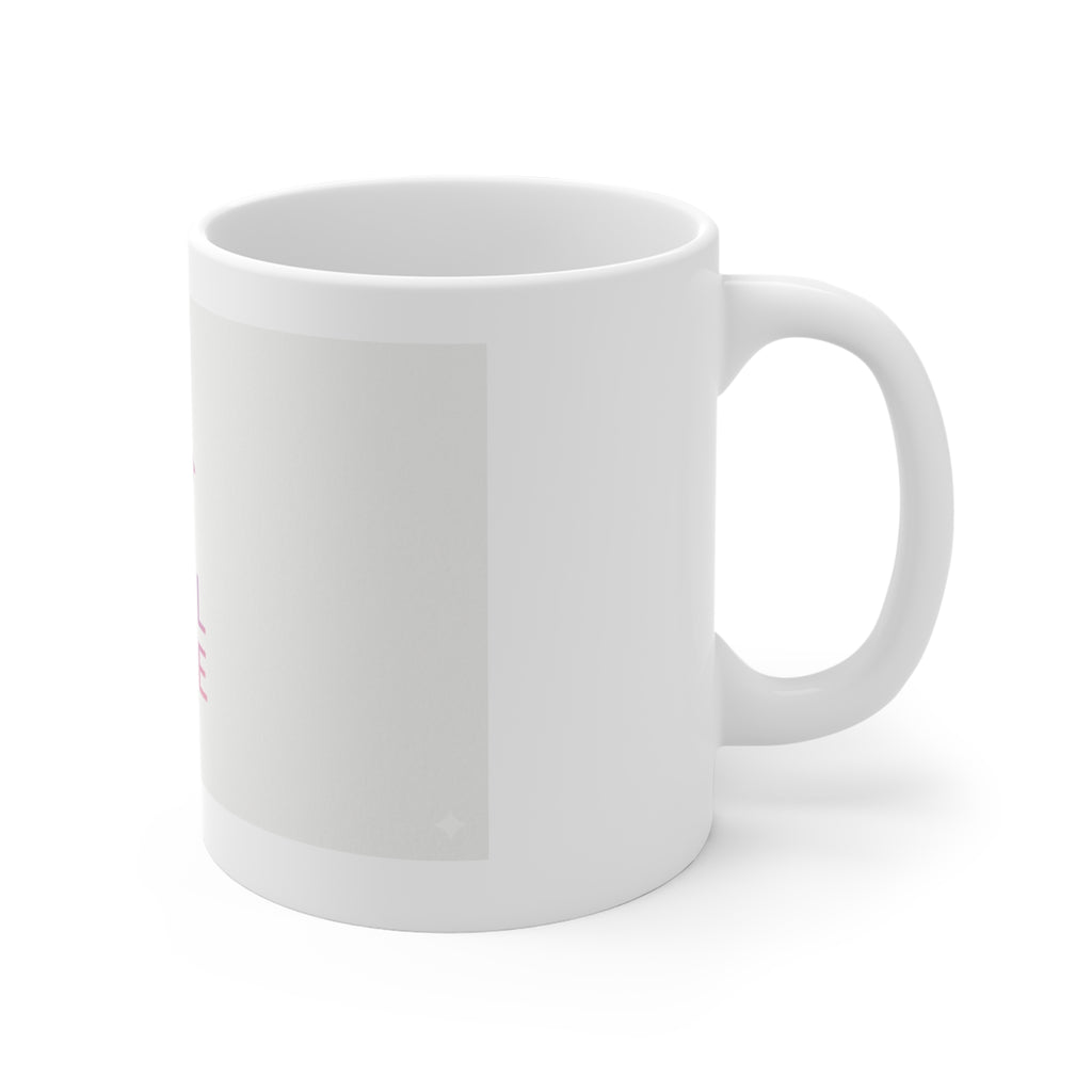 Feel Free Dove Mug — Inspirational Pastel Ceramic Coffee Cup (11 oz)