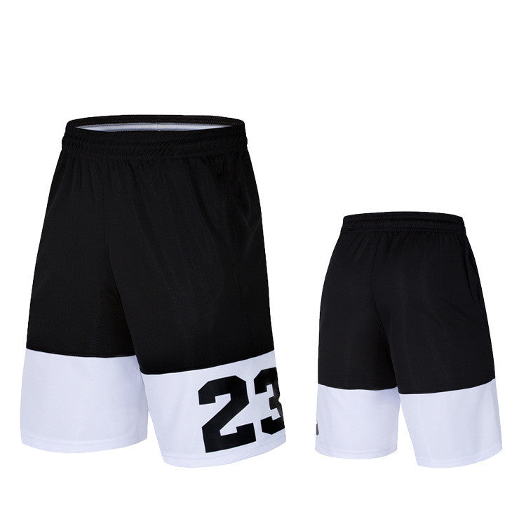 Basketball shorts and sweatpants.