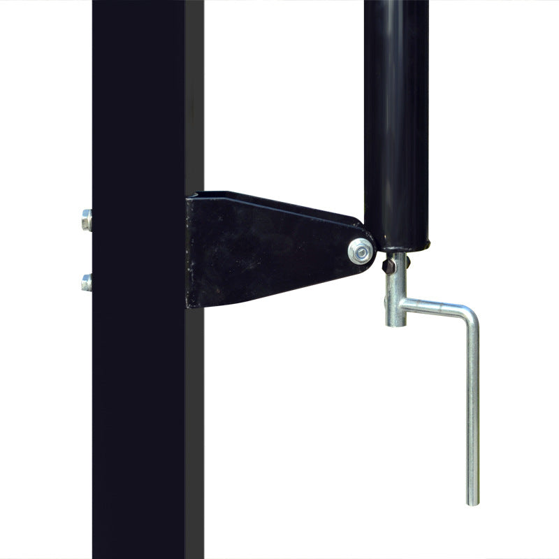 Outdoor Leisure Buried Hand-operated Height Basketball Stand.