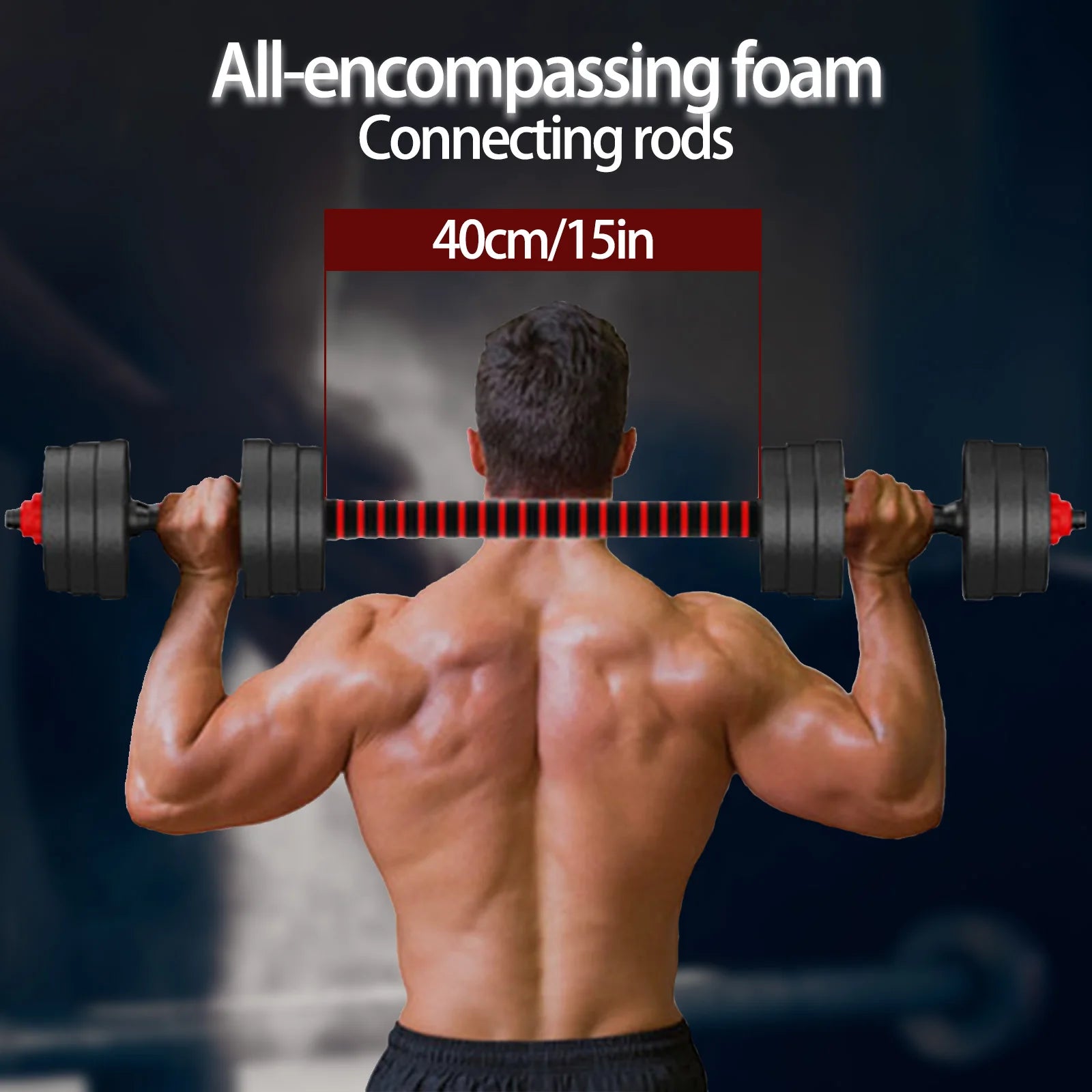 Adjustable Dumbbell & Barbell Set – 10kg to 25kg, Home Gym