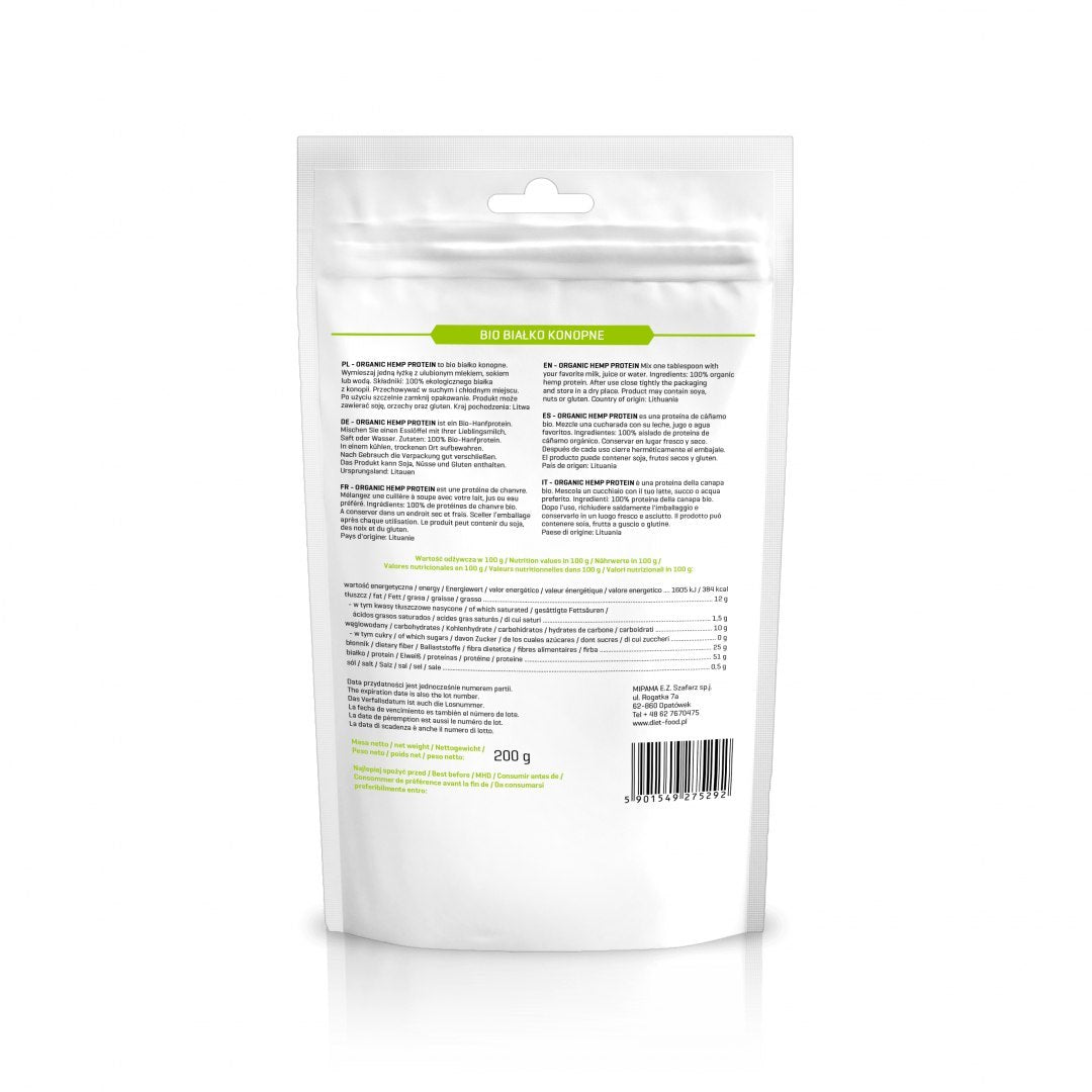 Bio Hemp Protein – Organic Hemp Protein Powder 200g